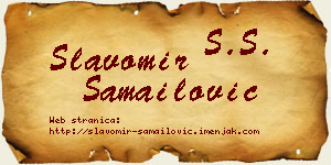 Slavomir Samailović vizit kartica